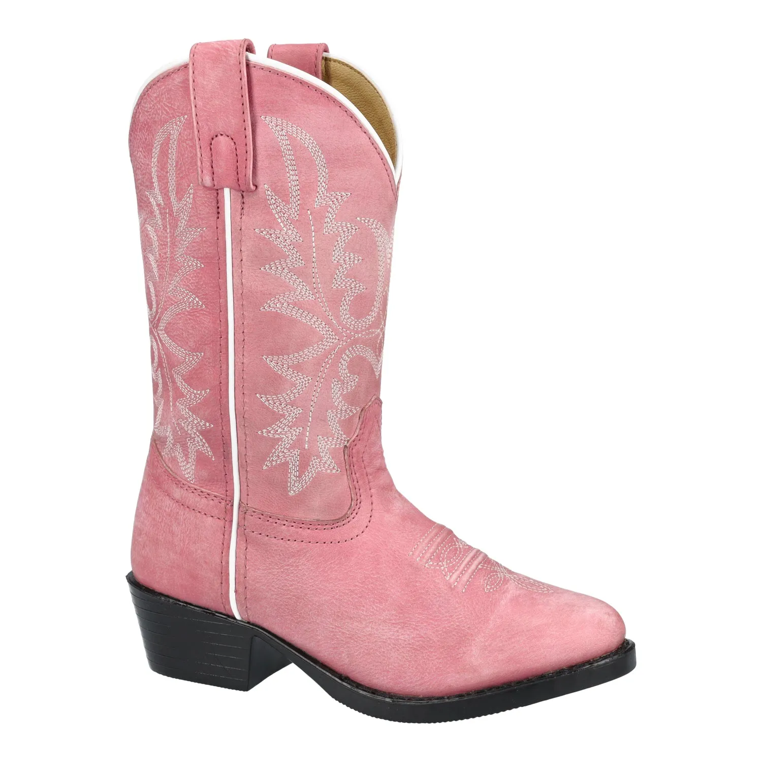 Smoky Mountain Boots Kids Girls Denver Pink Leather Cowboy Boots
