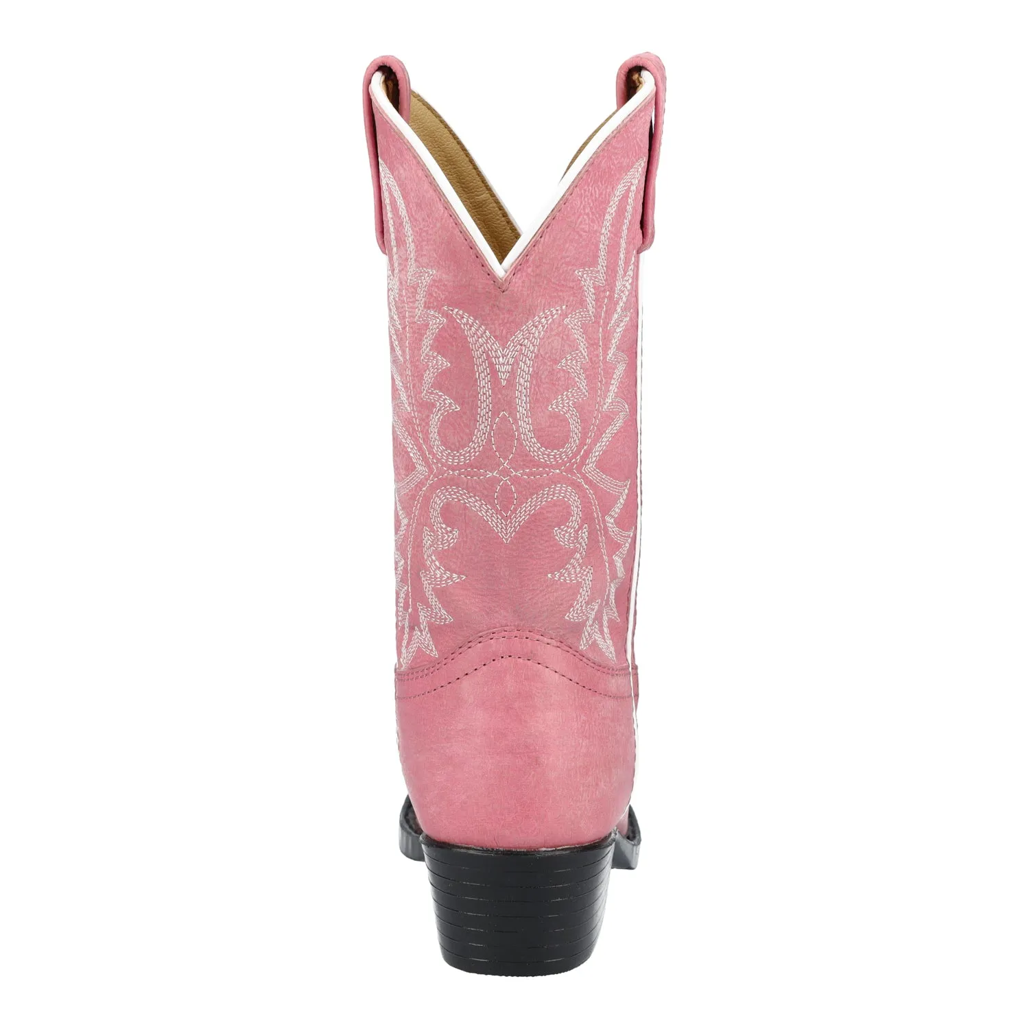 Smoky Mountain Boots Kids Girls Denver Pink Leather Cowboy Boots