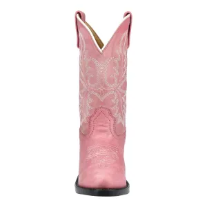 Smoky Mountain Boots Kids Girls Denver Pink Leather Cowboy Boots