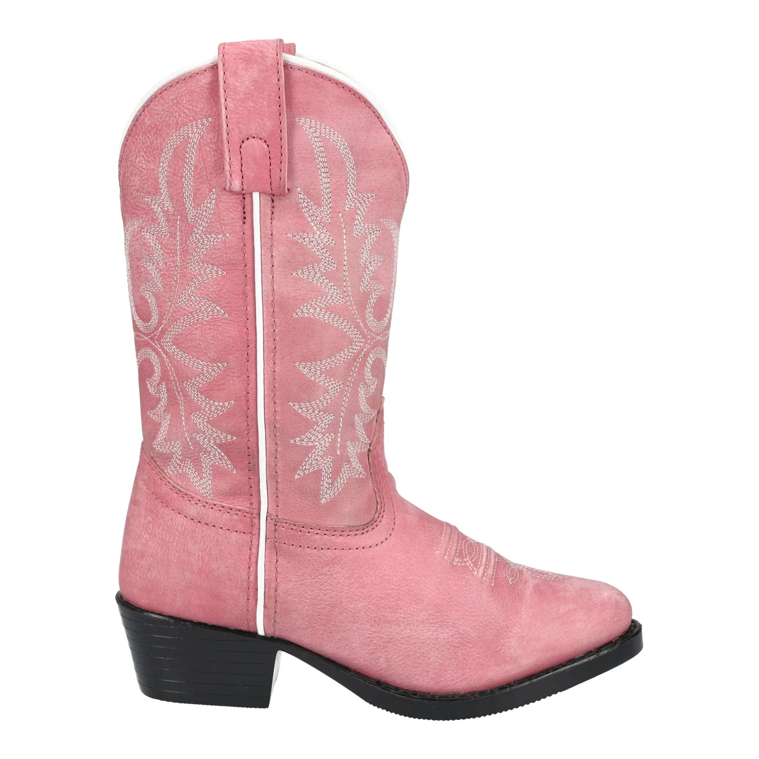 Smoky Mountain Boots Kids Girls Denver Pink Leather Cowboy Boots