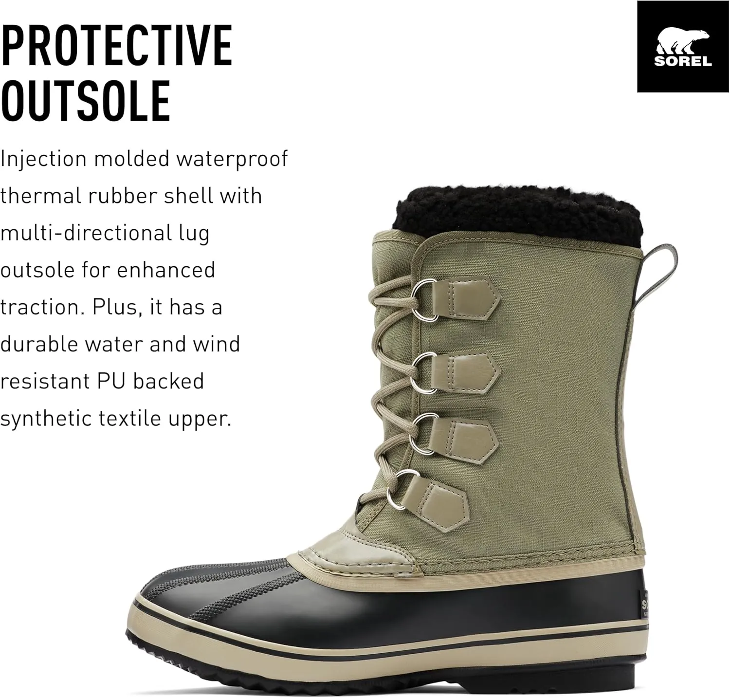 SOREL Men's 1964 Pac Nylon Waterproof Boot