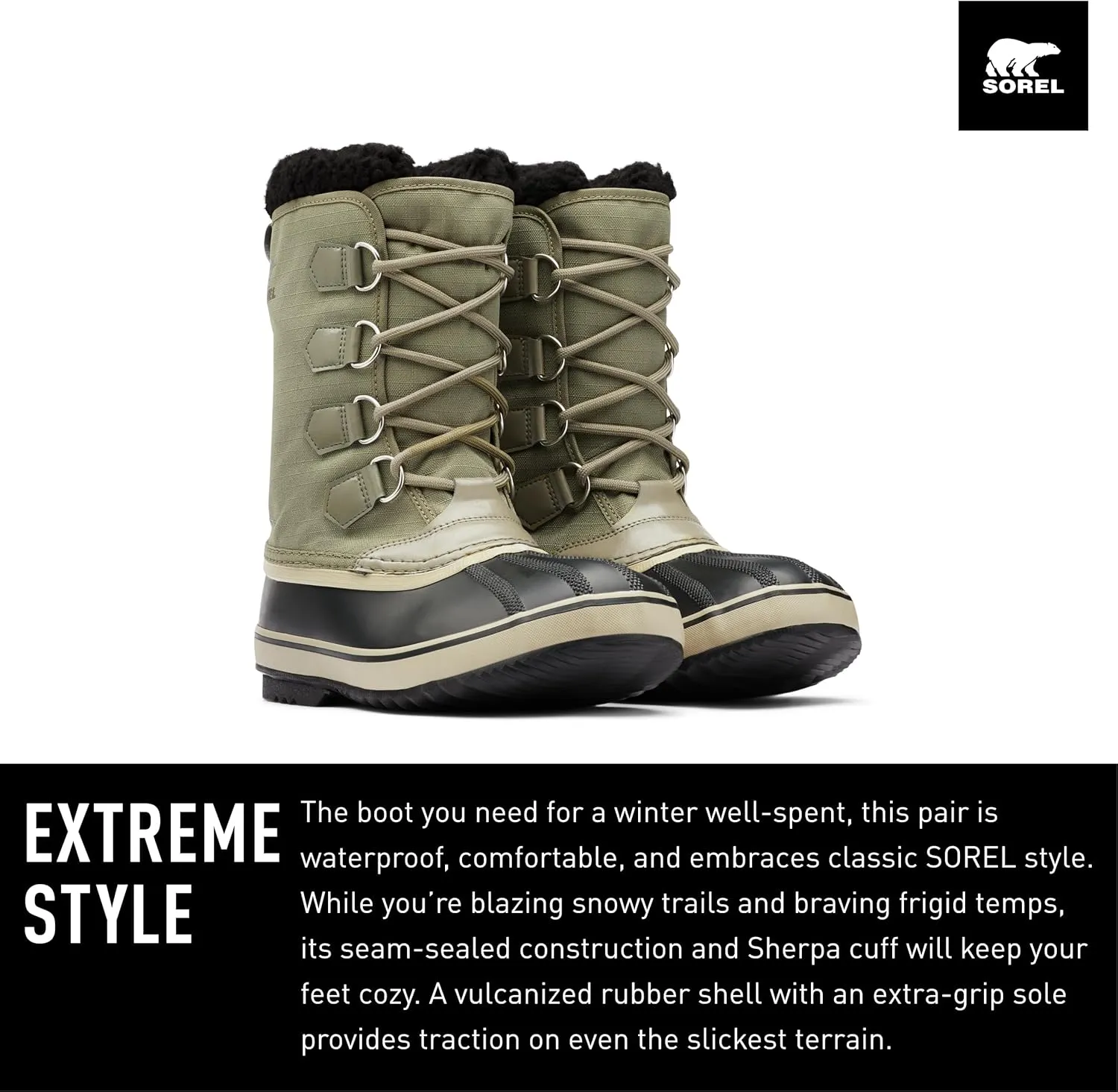 SOREL Men's 1964 Pac Nylon Waterproof Boot