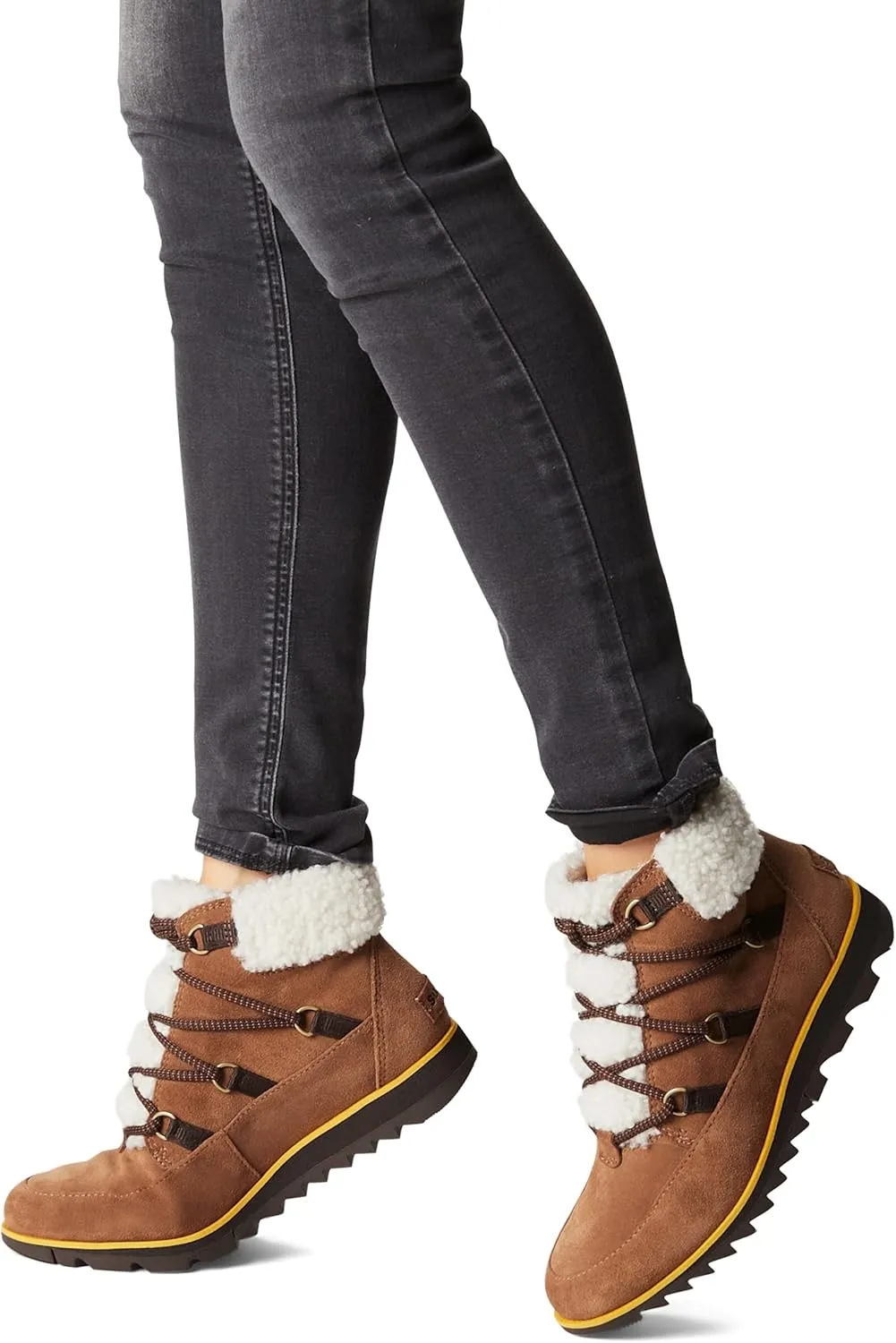 Sorel Women's Harlow Lace Cozy Boot — Waterproof Leather Ankle Booties