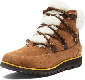 Sorel Women's Harlow Lace Cozy Boot — Waterproof Leather Ankle Booties