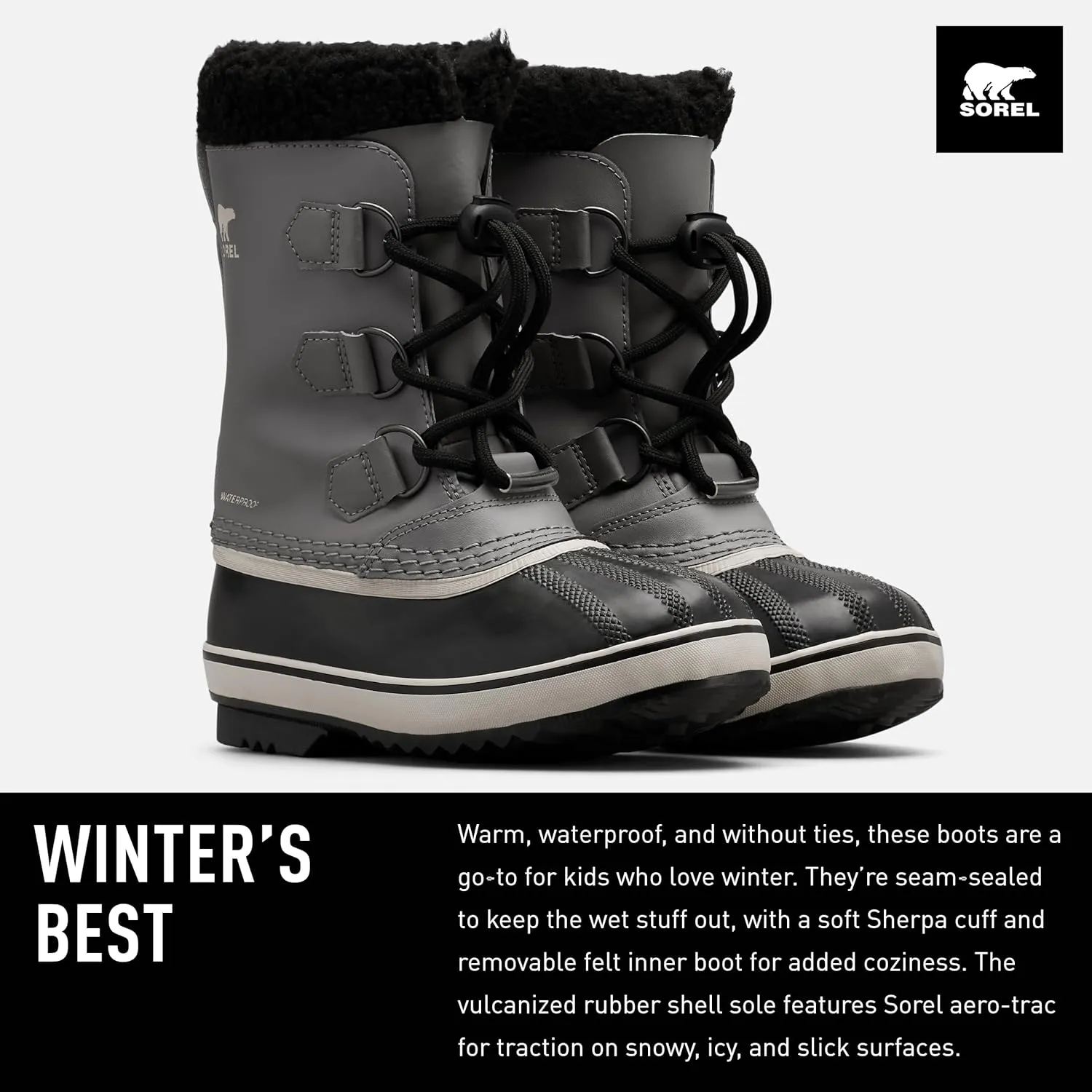 SOREL - Youth Yoot Pac TP Winter Snow Boot for Kids