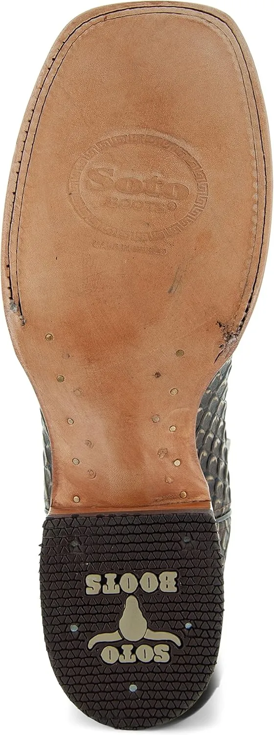 Soto Boots Mens Python Print Boots H50032