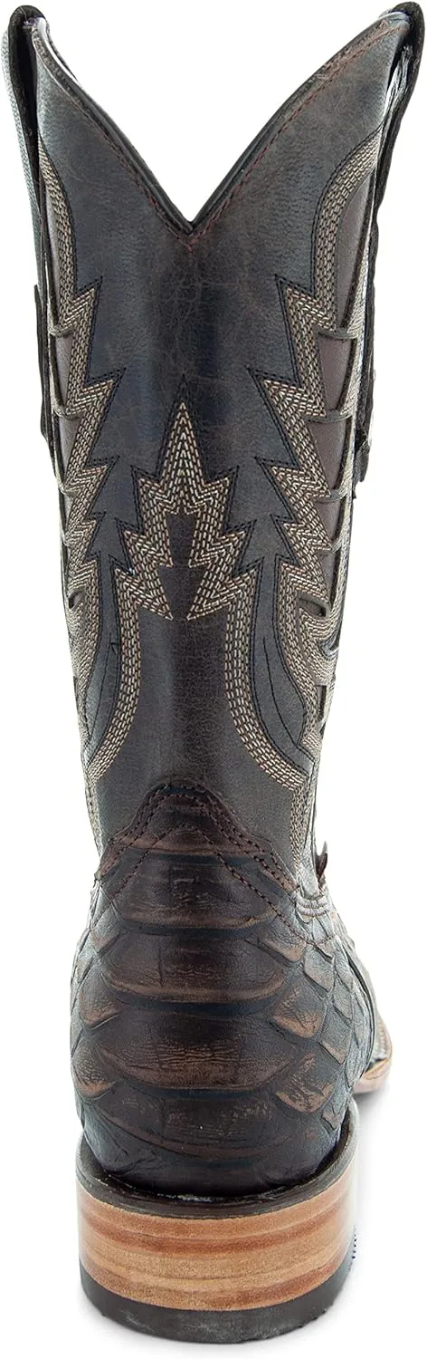 Soto Boots Mens Python Print Boots H50032