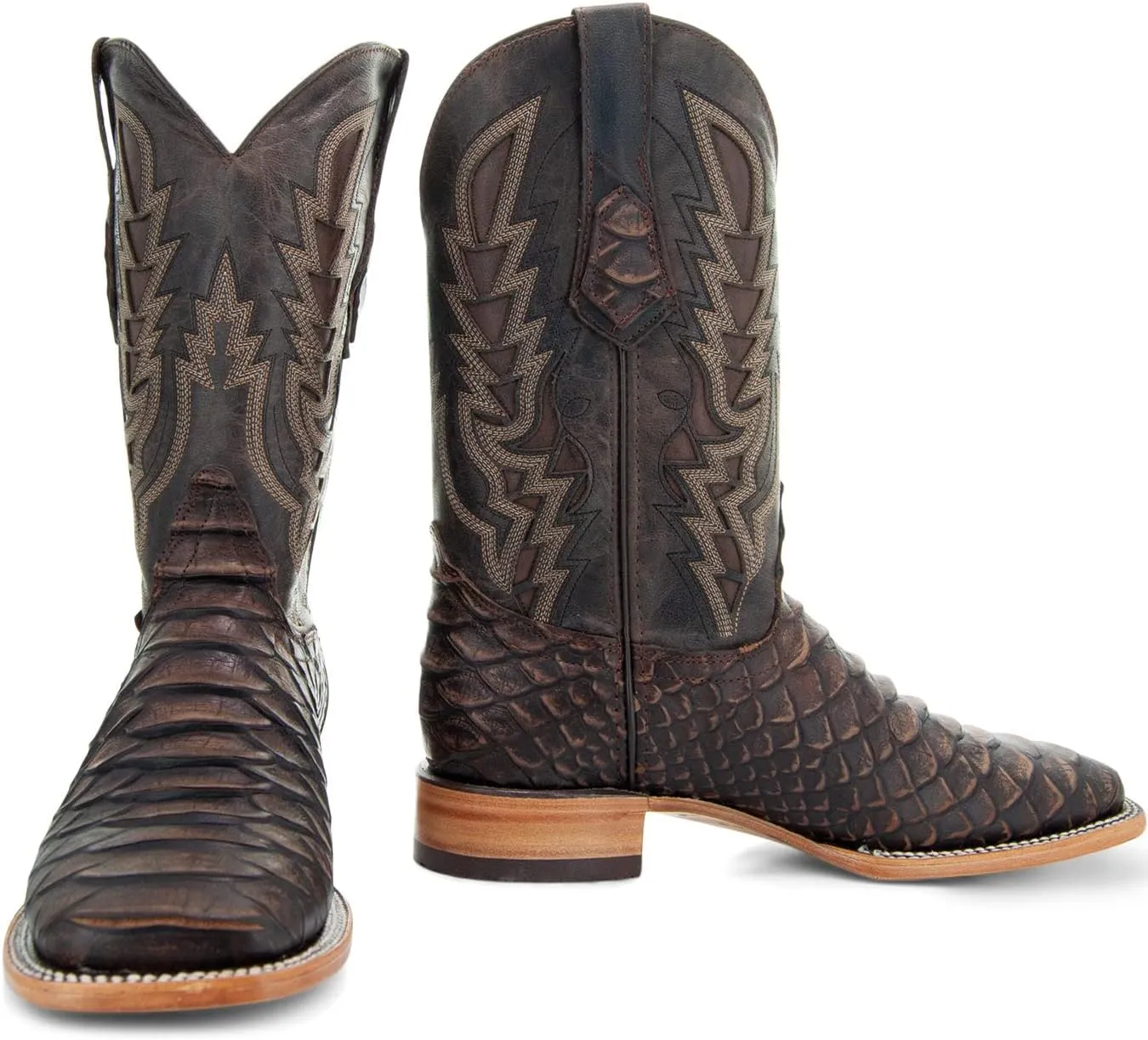 Soto Boots Mens Python Print Boots H50032