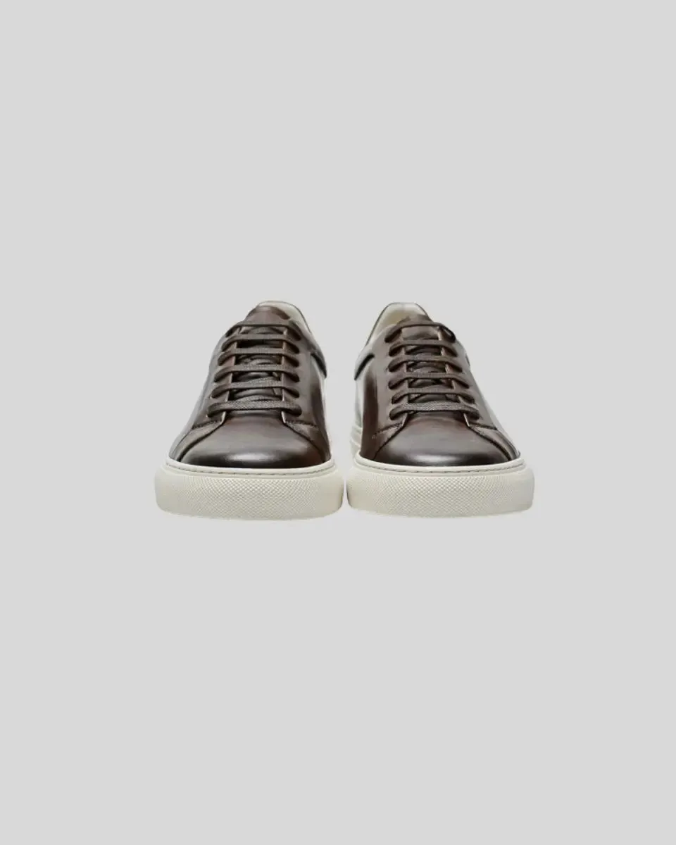 Supportive team Donkerbruin Oxford Sneakers - Leren Comprehensive range