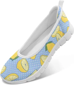 SYtrade Women Slip On Loafers Summer Art Travel Sneakers White Sole