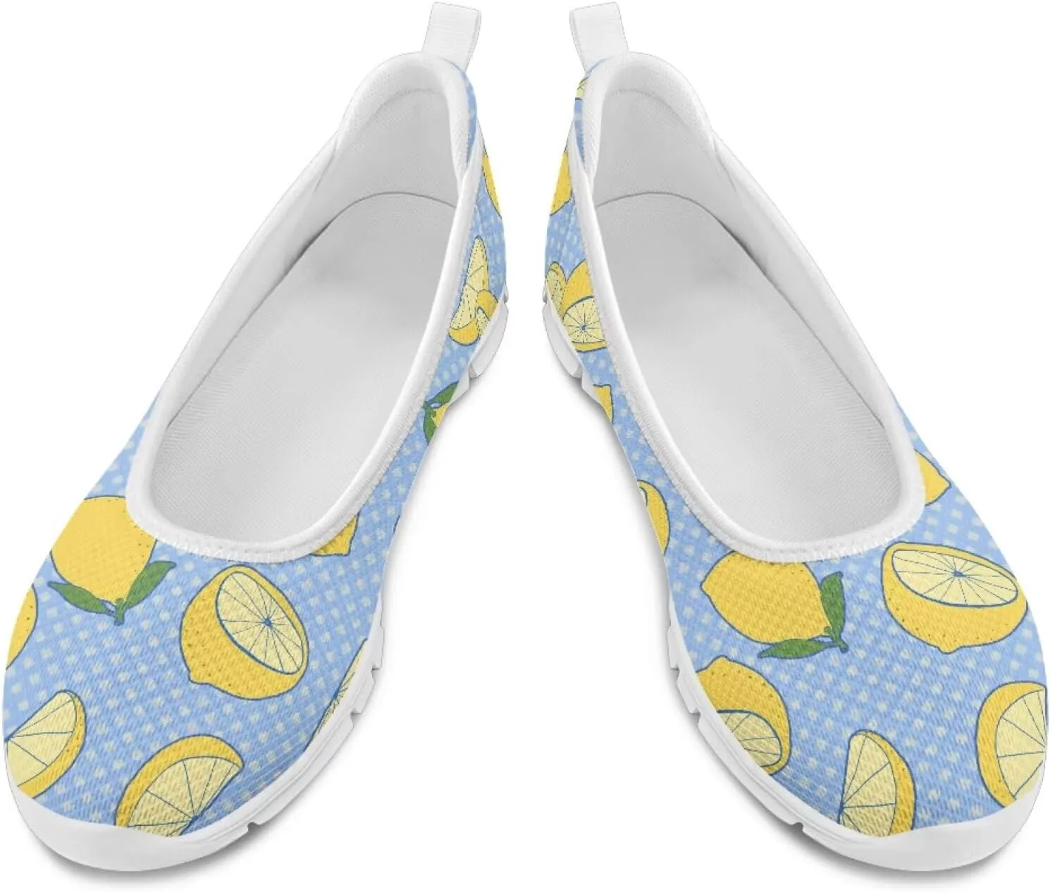 SYtrade Women Slip On Loafers Summer Art Travel Sneakers White Sole
