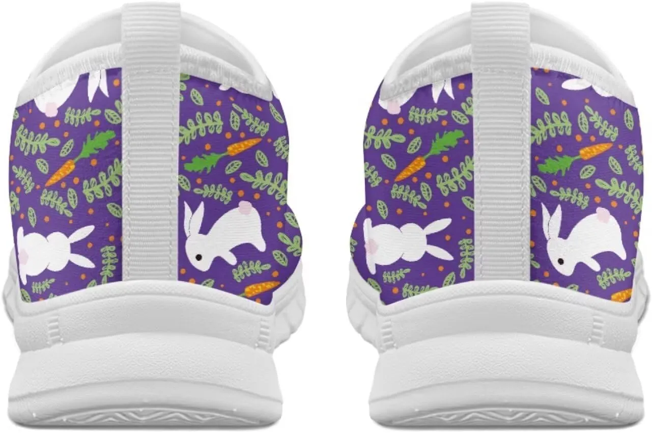 SYtrade Women's Art Sneaker Slip On Novelty Walking Loafer White Sole