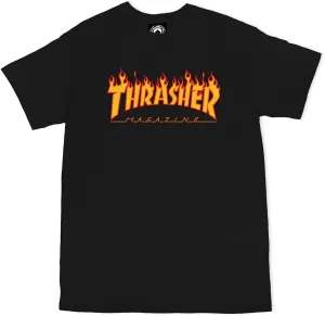 Thrasher Flame T-Shirt - Black