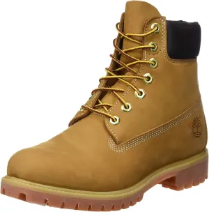 Timberland Boy's 6" Premium WP Boot Infant/Toddler Wheat Nubuck 12 M