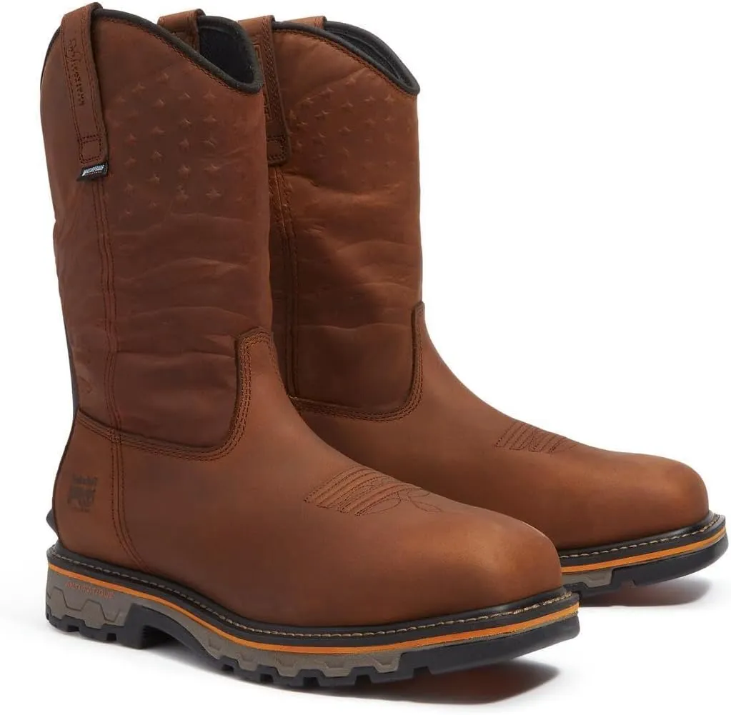 Timberland PRO Men's True Grit Pull on Composite Safety Toe Waterproof Industrial Western Work Boot