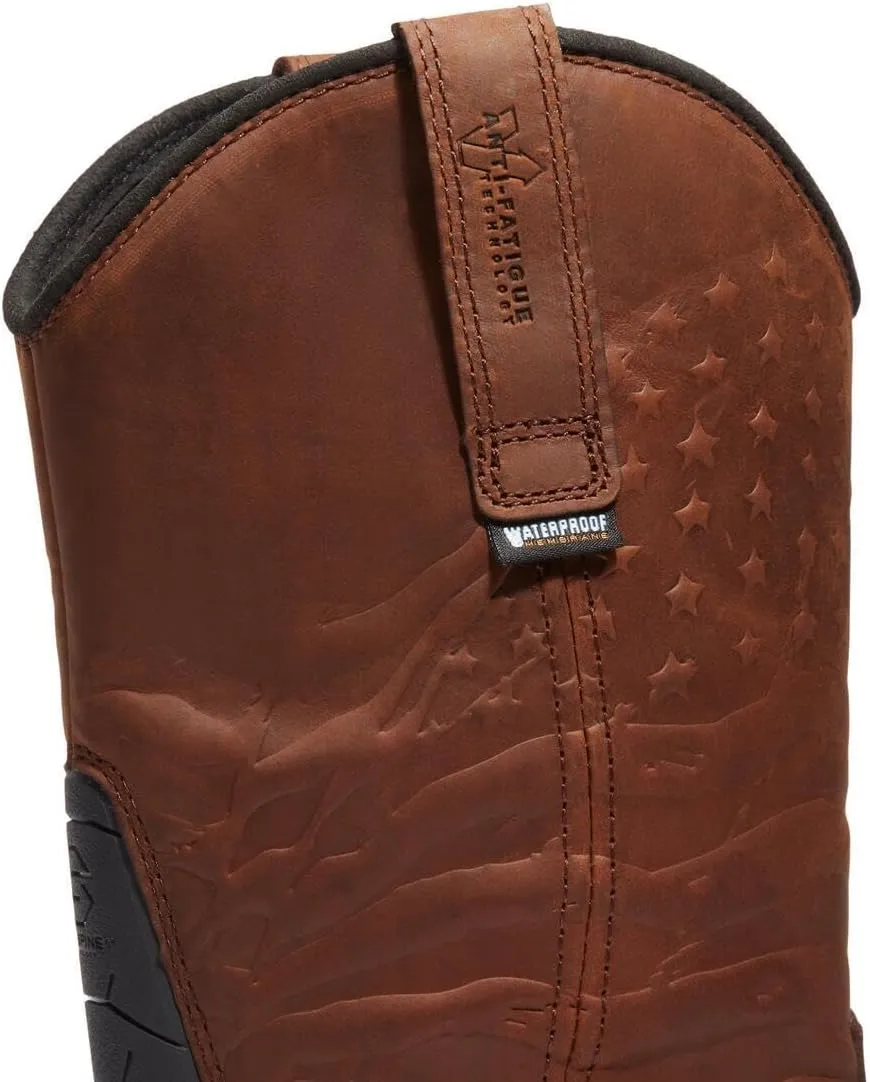 Timberland PRO Men's True Grit Pull on Composite Safety Toe Waterproof Industrial Western Work Boot