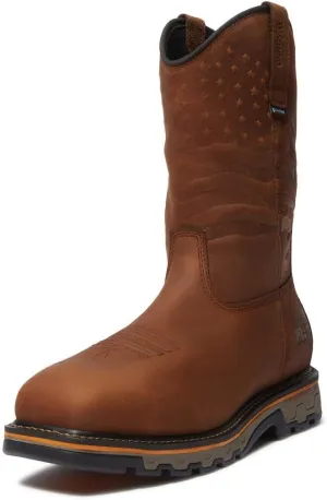 Timberland PRO Men's True Grit Pull on Composite Safety Toe Waterproof Industrial Western Work Boot