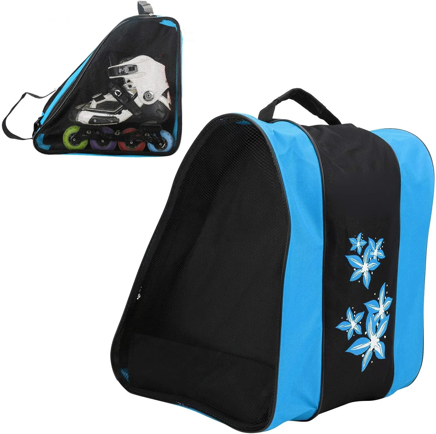Topyond 3-Layer Nylon Roller Skate Backpack - Single Shoulder Bag for Leisure Sports - Durable and Spacious Packsack