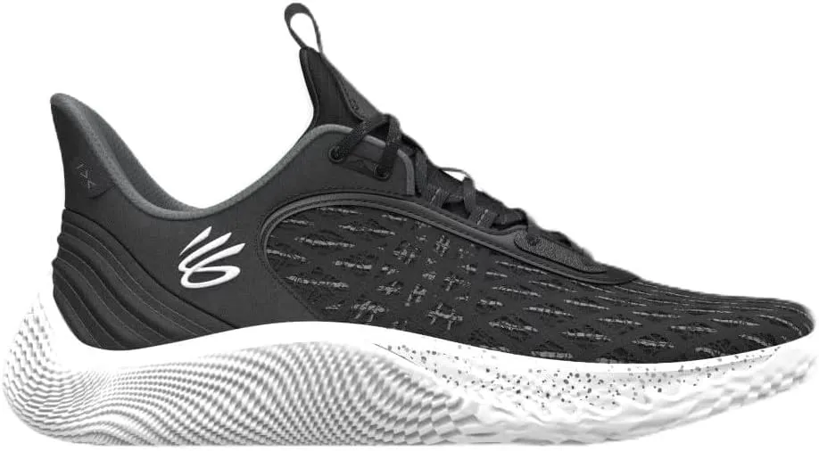 Under Armour Steph Curry Flow 9 Team Mens Basketball Shoes Black/White