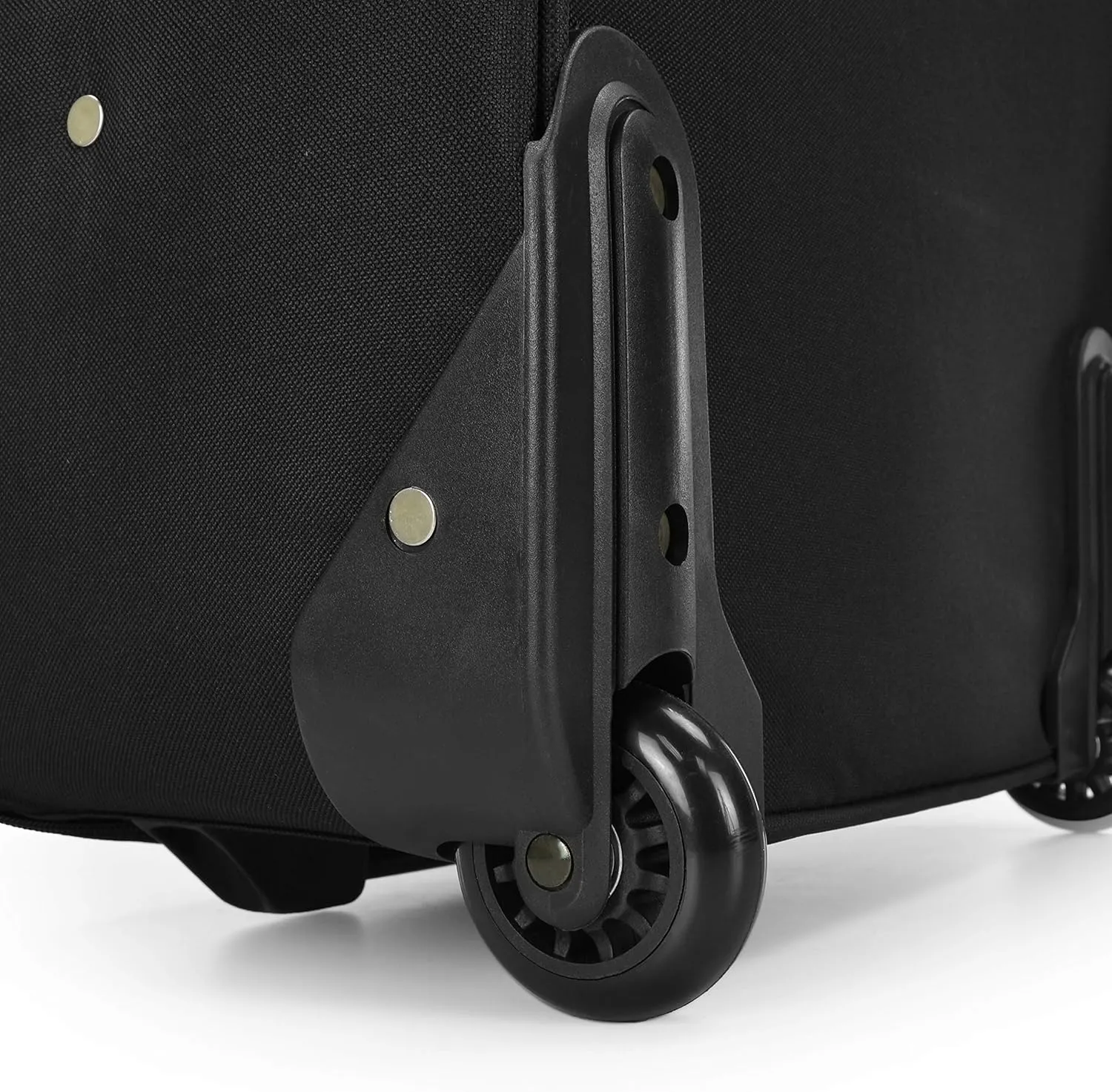 U.S. Traveler New Yorker Lightweight Softside Expandable Travel Rolling Luggage, Black/Grey, 4-Piece Set (15/21/25/29)