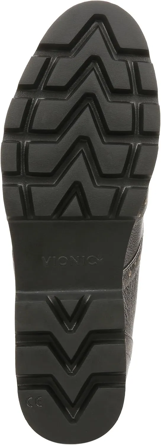 Vionic Womens Charm Alfina Comfort Lace Up Loafers- Supportive Walking Shoes for Heel Pain, Plantar Fasciitis with Orthotic Insole Arch Support That Corrects Pronation and Alignment Med-Wide Fit