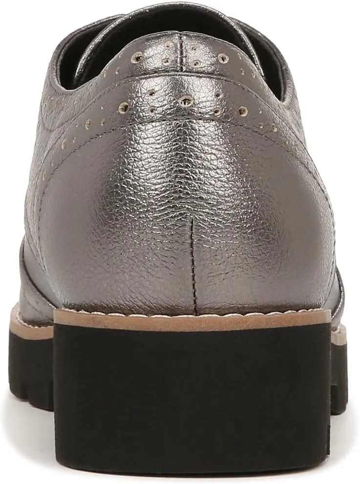 Vionic Womens Charm Alfina Comfort Lace Up Loafers- Supportive Walking Shoes for Heel Pain, Plantar Fasciitis with Orthotic Insole Arch Support That Corrects Pronation and Alignment Med-Wide Fit