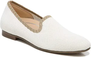 Vionic Women's North Willa Slip On Flat - Supportive Ladies Walking Shoes That Include Three-Zone Comfort with Orthotic Insole Arch Support, Cream Knit 6 Medium
