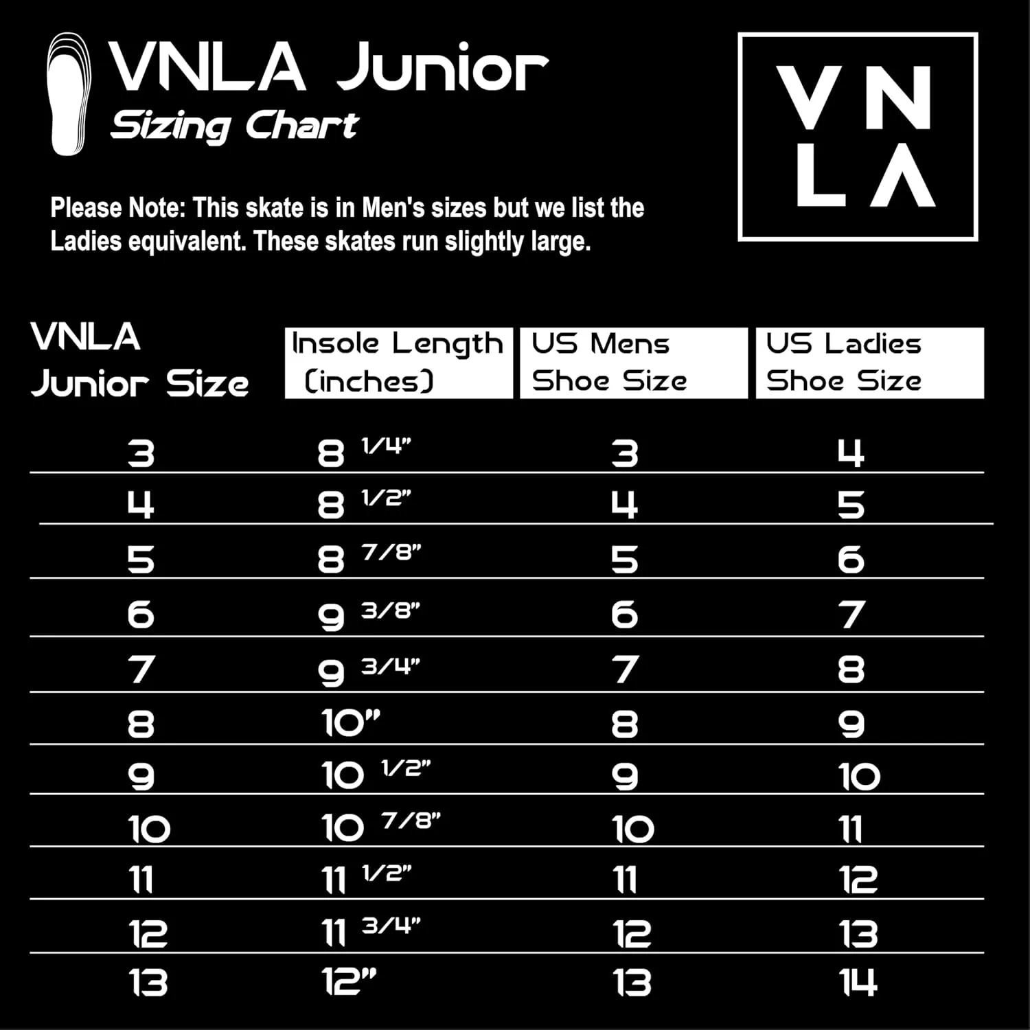 VNLA Junior Tuxedo Jam Skates - Indoor Unisex Roller Skates for Tricks, Jam and Speed Skating