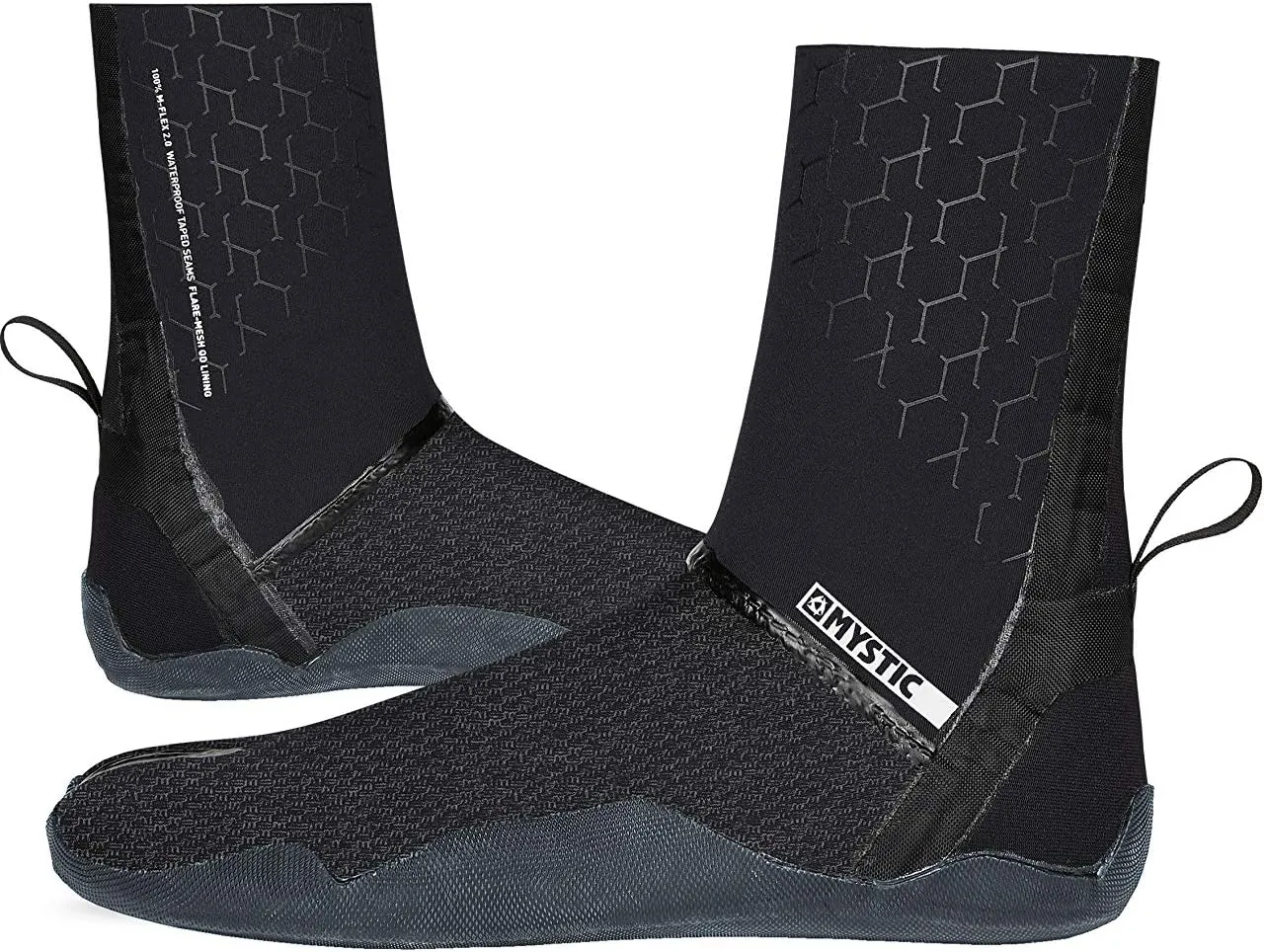 Watersports - Surf Kitesurf & Windsurfing Majestic 3mm Neoprene Wetsuit Boots Shoes - Boot Split Toe Black - Easy