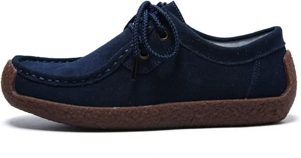 WERWAES Womens Loafers Boat Flat Shoes Slip on Casual Moccasin Shoes Comfortable Penny Loafers Fashion Ladies for Working Driving Office