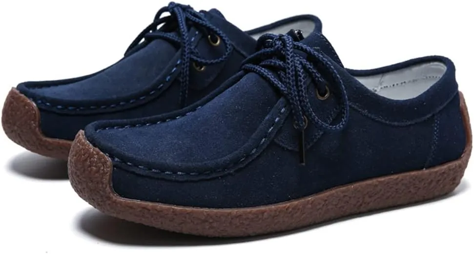 WERWAES Womens Loafers Boat Flat Shoes Slip on Casual Moccasin Shoes Comfortable Penny Loafers Fashion Ladies for Working Driving Office