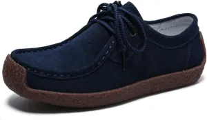 WERWAES Womens Loafers Boat Flat Shoes Slip on Casual Moccasin Shoes Comfortable Penny Loafers Fashion Ladies for Working Driving Office