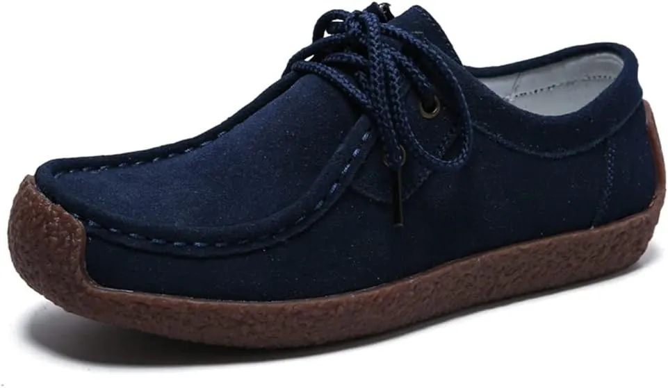 WERWAES Womens Loafers Boat Flat Shoes Slip on Casual Moccasin Shoes Comfortable Penny Loafers Fashion Ladies for Working Driving Office