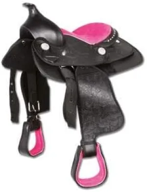 Western Barrel Racing Handmade Synthetic Cordura Horse Saddle Lightweight Horse Riding Saddle Trail Tack Equestrian Size 10"-18" inches Seat Available, FRR05