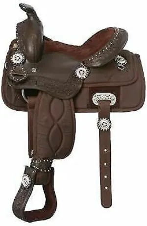 Western Barrel Racing Handmade Synthetic Cordura Horse Saddle Lightweight Horse Riding Saddle Trail Tack Equestrian Size 10"-18" inches Seat Available, FRR20