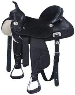 Western Barrel Racing Handmade Synthetic Cordura Horse Saddle Lightweight Horse Riding Saddle Trail Tack Equestrian Size 10"-18" inches Seat Available, FRR27
