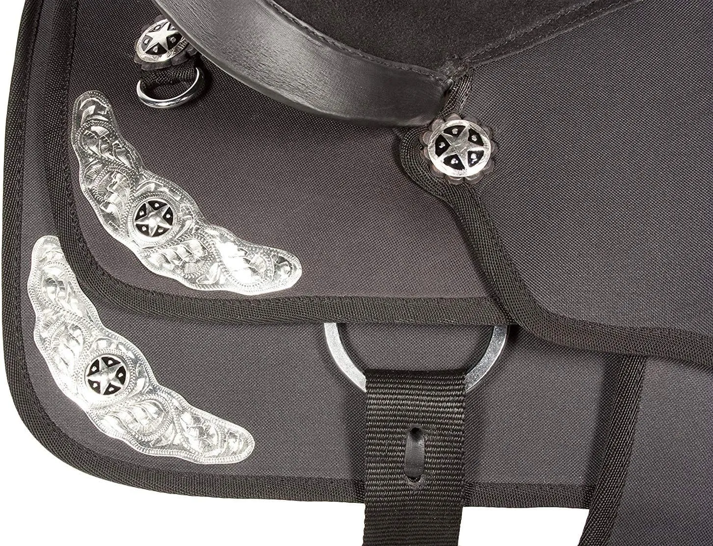 Western Barrel Racing Handmade Synthetic Cordura Horse Saddle Lightweight Trail Tack Equestrian Get Matching Headstall, Breastplate & REINS Size 10"-18" inches Seat Available, FRI30