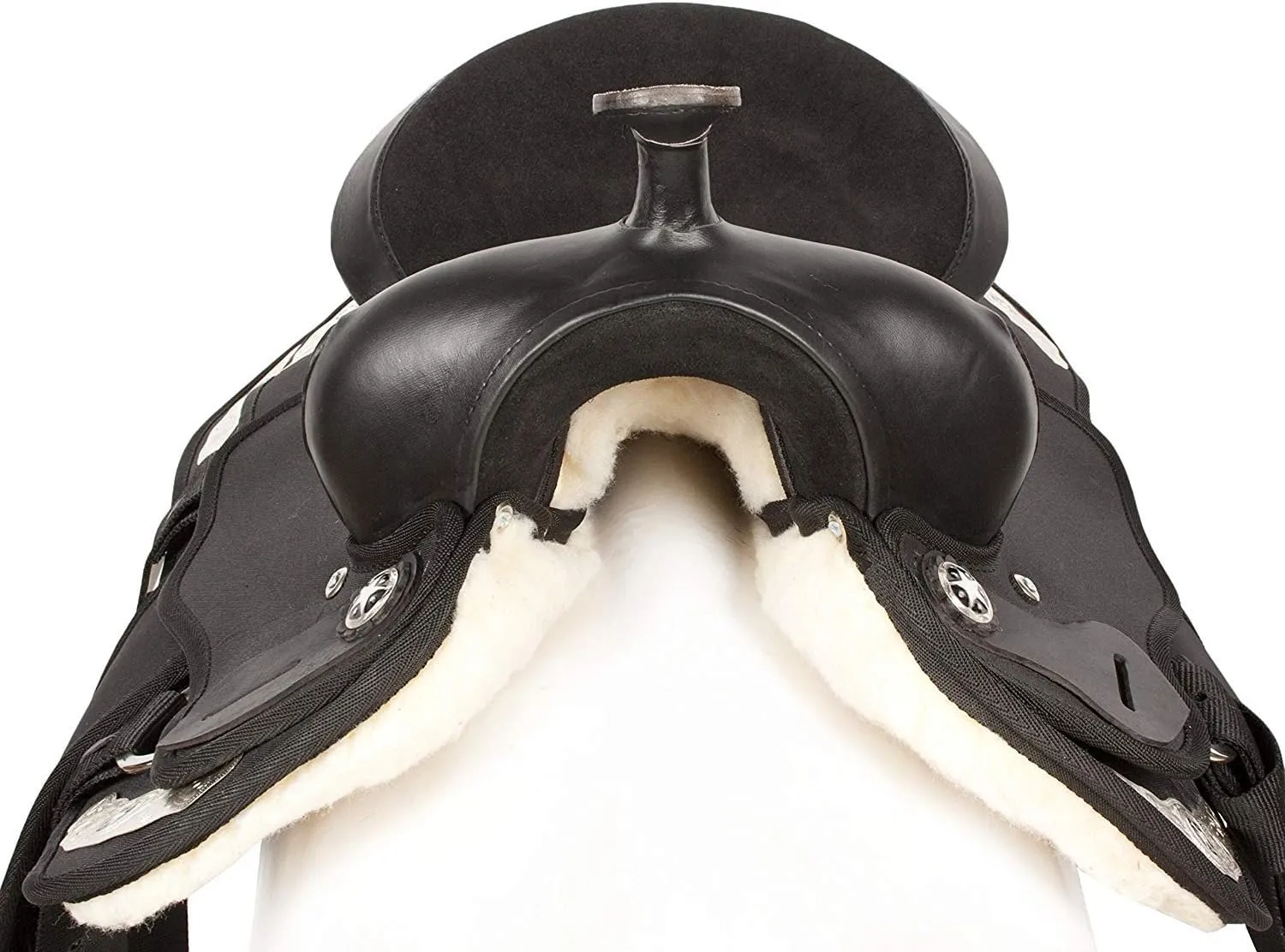 Western Barrel Racing Handmade Synthetic Cordura Horse Saddle Lightweight Trail Tack Equestrian Get Matching Headstall, Breastplate & REINS Size 10"-18" inches Seat Available, FRI30