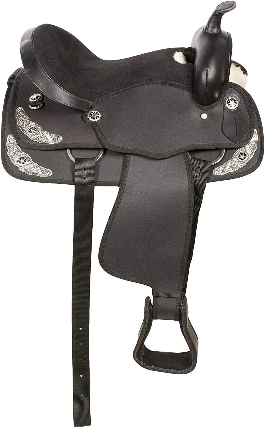 Western Barrel Racing Handmade Synthetic Cordura Horse Saddle Lightweight Trail Tack Equestrian Get Matching Headstall, Breastplate & REINS Size 10"-18" inches Seat Available, FRI30