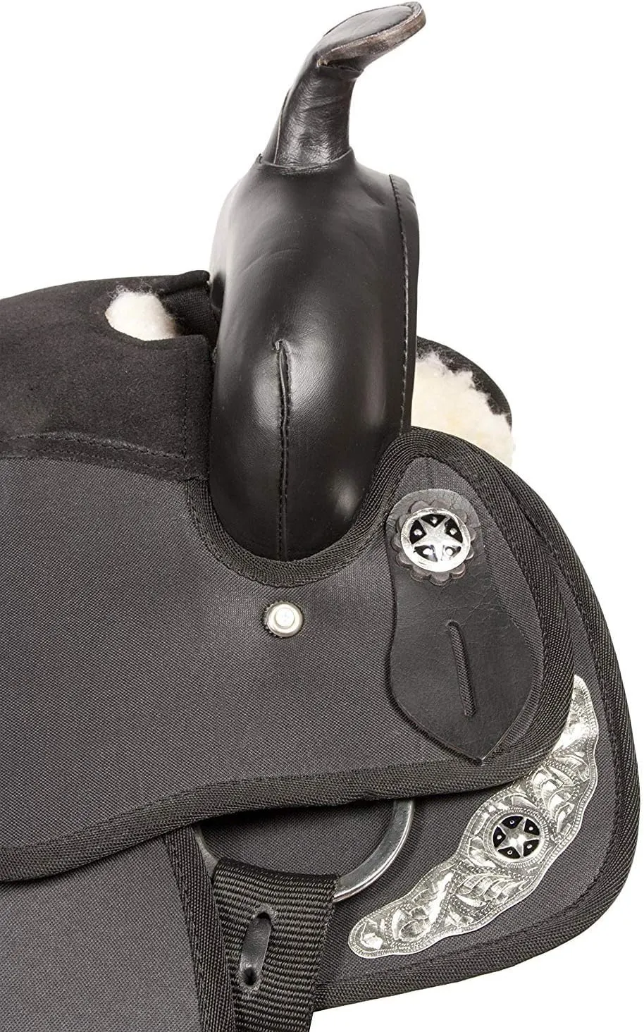 Western Barrel Racing Handmade Synthetic Cordura Horse Saddle Lightweight Trail Tack Equestrian Get Matching Headstall, Breastplate & REINS Size 10"-18" inches Seat Available, FRI30