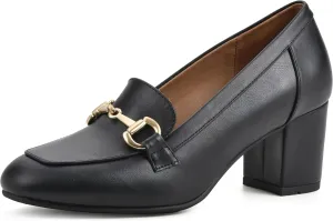 WHITE MOUNTAIN Women's Shoes Freehold Block Heel Loafer