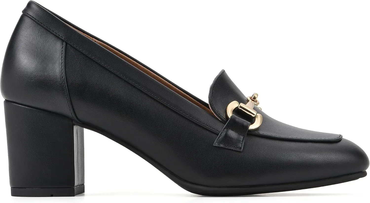 WHITE MOUNTAIN Women's Shoes Freehold Block Heel Loafer