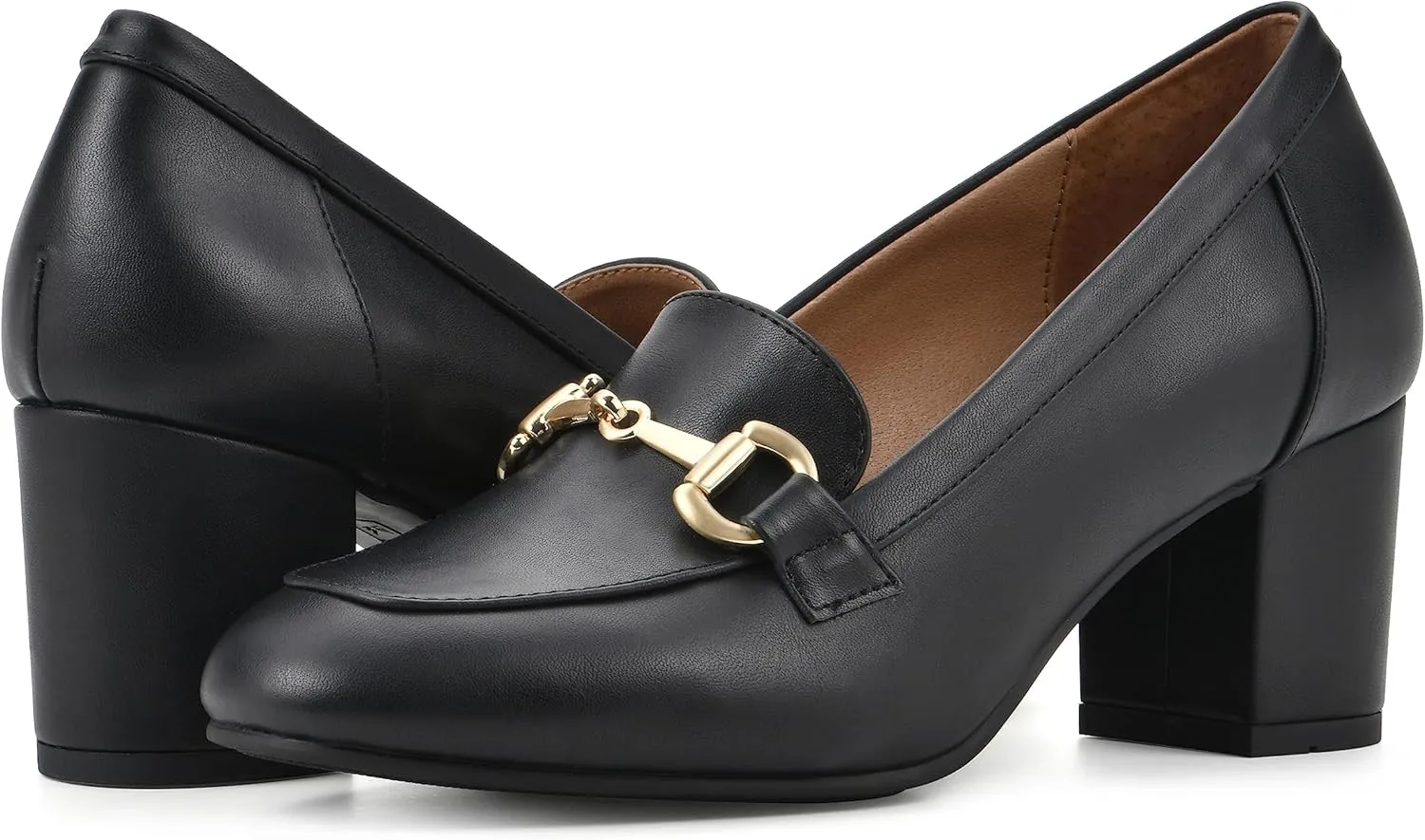 WHITE MOUNTAIN Women's Shoes Freehold Block Heel Loafer