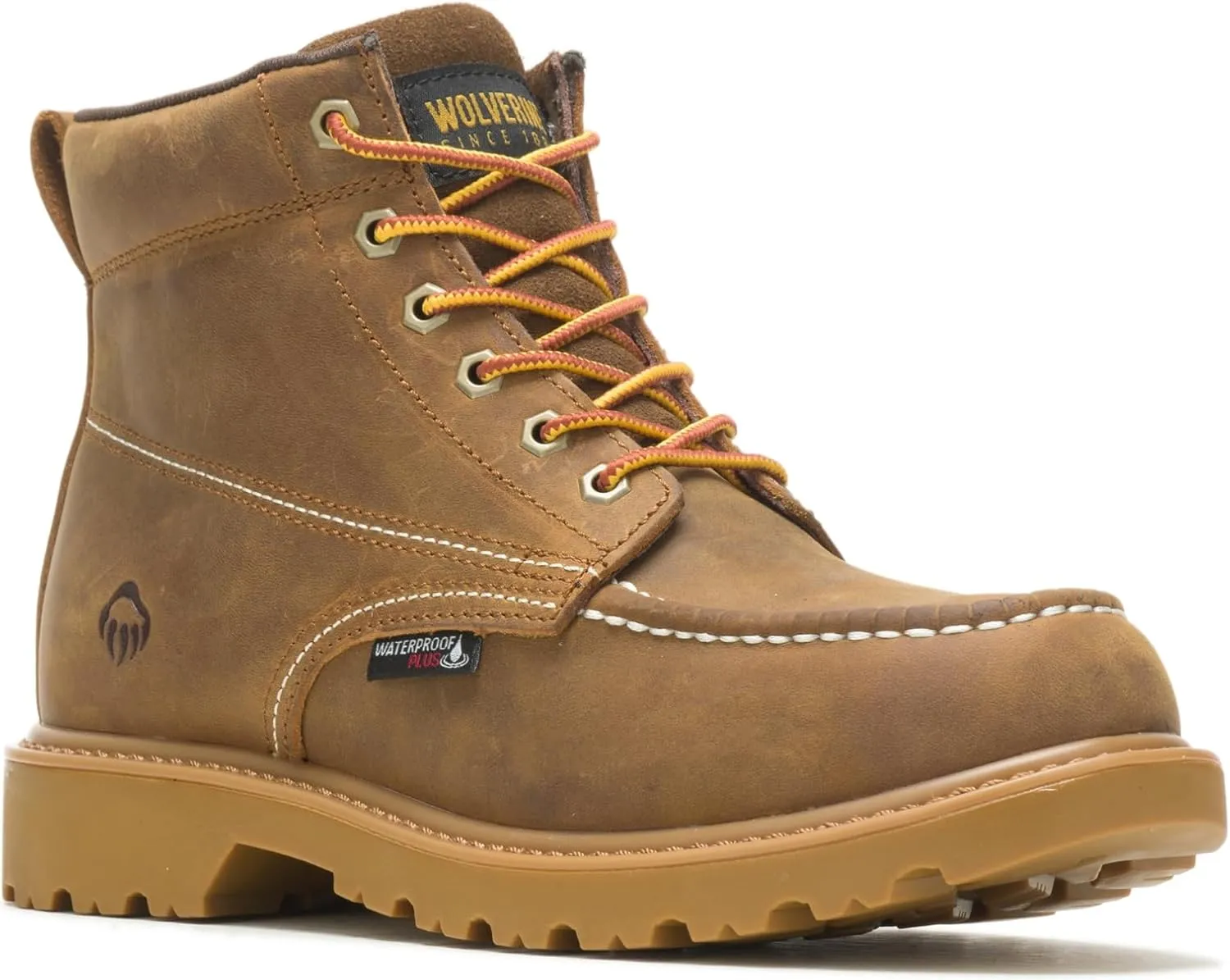 Wolverine Men's Floorhand Moc Toe 6" Waterproof Boot Construction