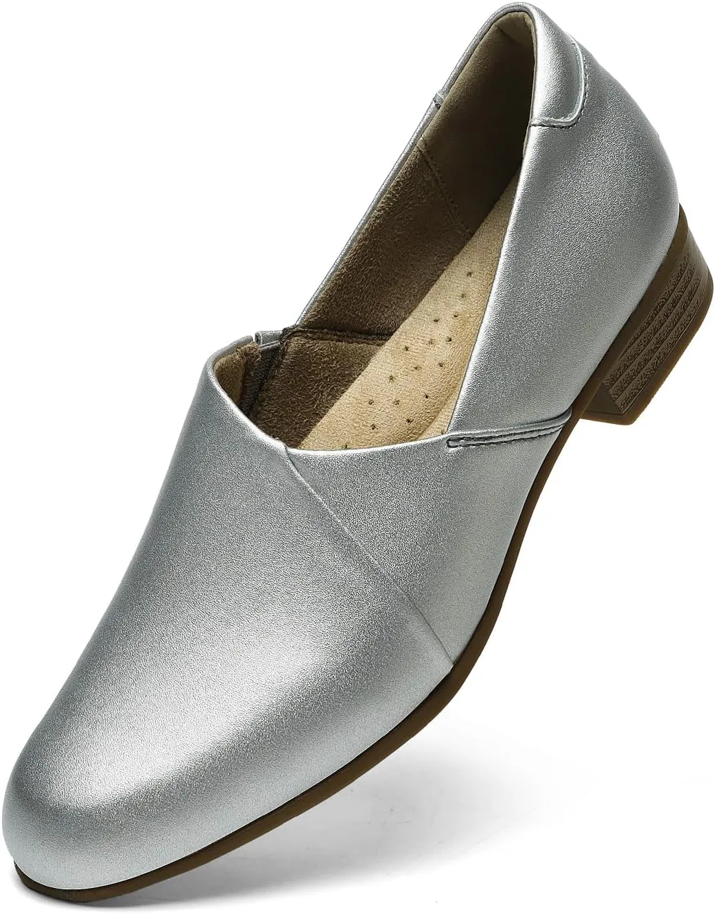 Women's Classic Comfort Dress Shoes Casual Leather Loafers Flats Cute Versatile Slip-Ons Everyday Work Shoes