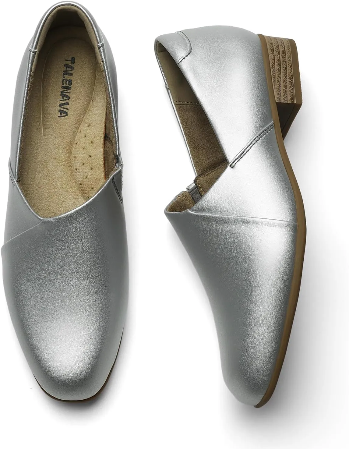 Women's Classic Comfort Dress Shoes Casual Leather Loafers Flats Cute Versatile Slip-Ons Everyday Work Shoes
