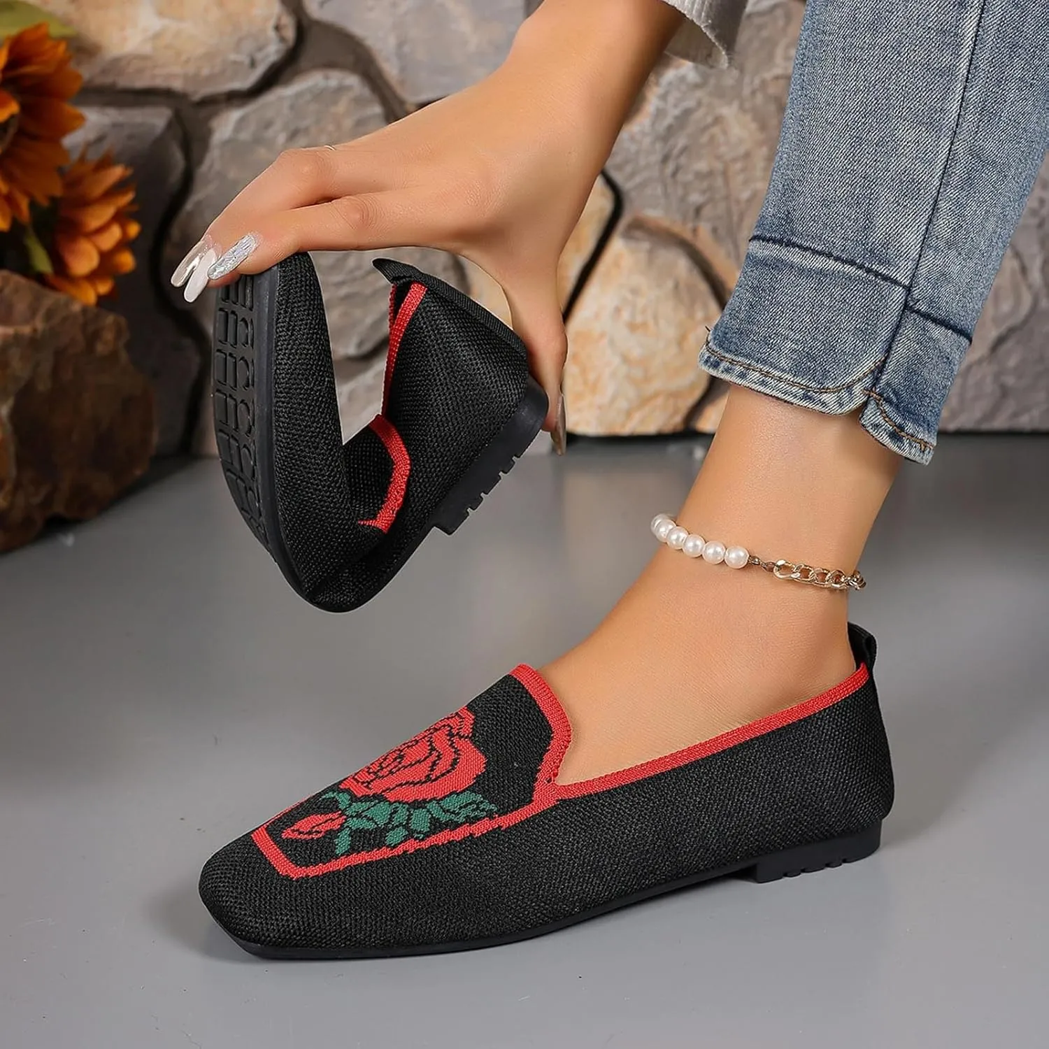 Women's Flats Shoes Comfortable Dressy Pointed Toe Washable Ballet Flat