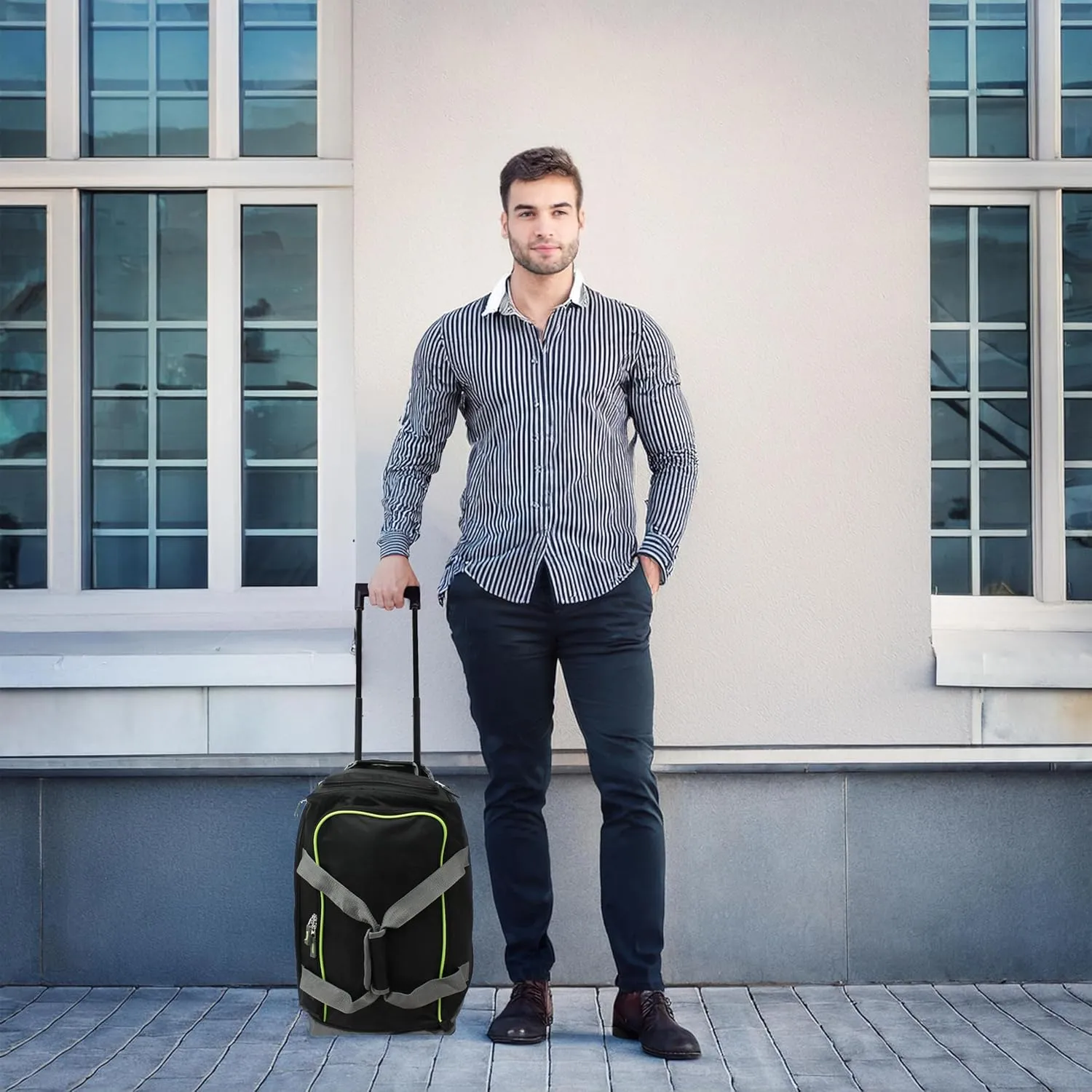 World Traveler Hipack 20-inch Carry-on Sports Rolling Duffel Bag with Shoe Pocket