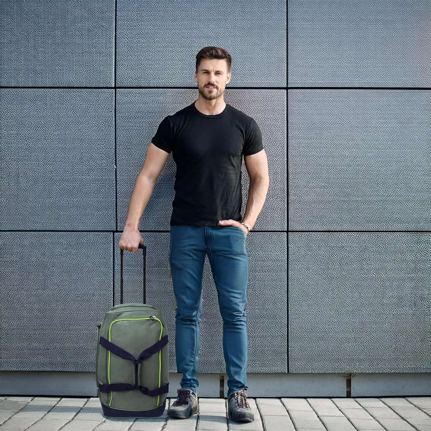 World Traveler Hipack 20-inch Carry-on Sports Rolling Duffel Bag with Shoe Pocket
