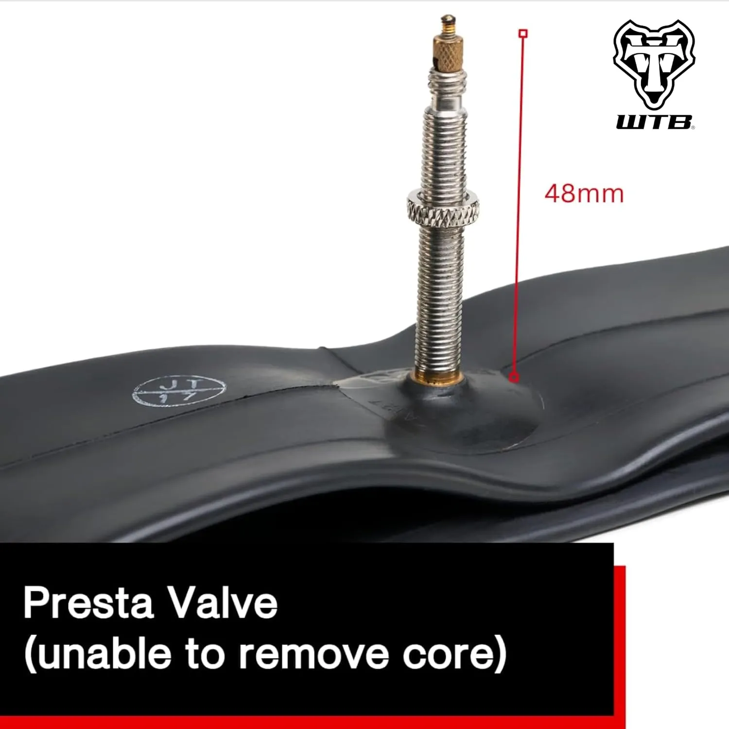 WTB Presta 700c Gravel and Road Bike Inner Tube, Available with 33mm or 48mm Valve, Bike Inner Tube, Durable and Lightweight